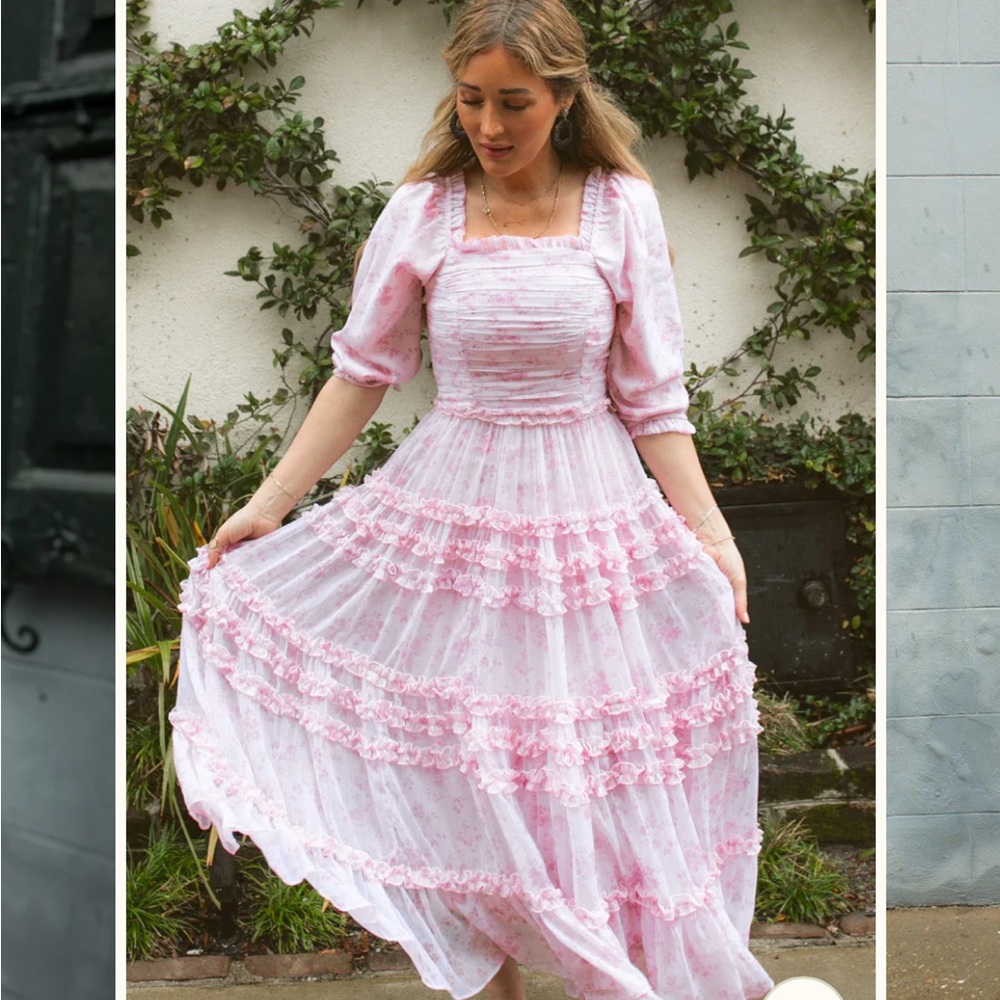 Ivy City Co Aniston Dress in Pink